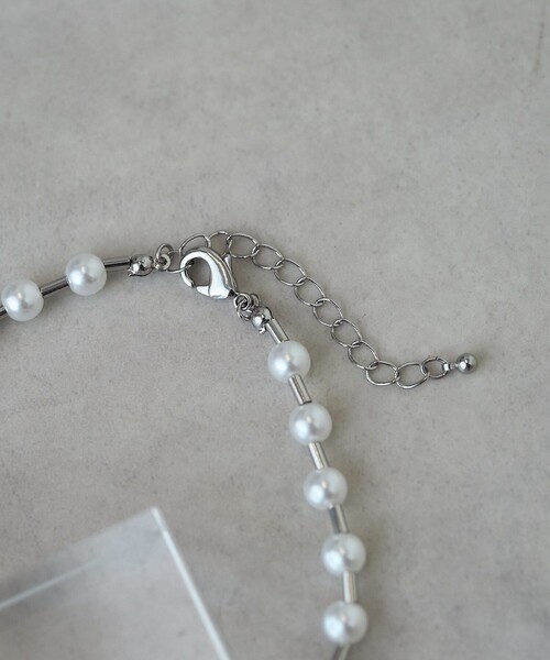 FREAK'S STORE（フリークスストア）の「パールミックス ハートネックレス（ネックレス・レディース・シルバー・ONE SIZE）」の9枚目の写真