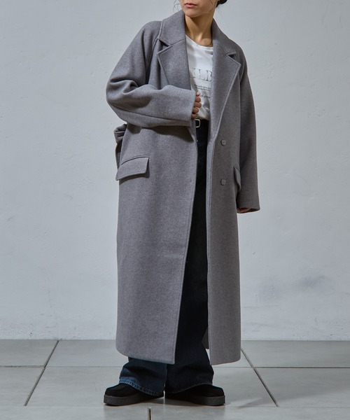 COLONY 2139（コロニートゥーワンスリーナイン）の「テックウールWロングコート（その他アウター・レディース・ネイビー/グレー/モカ/ブラック・MEDIUM/SMALL）」の21枚目の写真