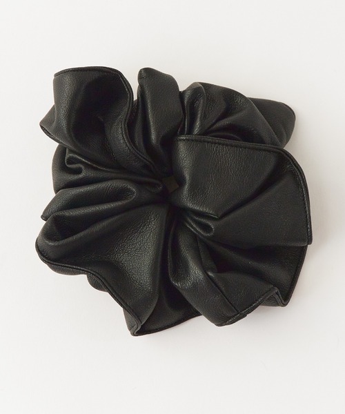 ROOPTOKYO（ループトウキョウ）の「フェイクレザー シュシュ（シュシュ・レディース・ブラック/ブラウン・FREE）」の7枚目の写真