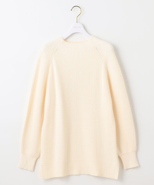 ANY SIS（エニィスィス）の「【洗える・セットアップ可】アンチピリング変形畔 ボトルネック ニット（ニット/セーター・レディース・ブラック系/オレンジ系/ダルブルー系/ダークブラウン系/アイボリー系・2）」の16枚目の写真