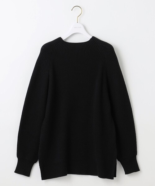 ANY SIS（エニィスィス）の「【洗える・セットアップ可】アンチピリング変形畔 ボトルネック ニット（ニット/セーター・レディース・ブラック系/オレンジ系/ダルブルー系/ダークブラウン系/アイボリー系・2）」の17枚目の写真