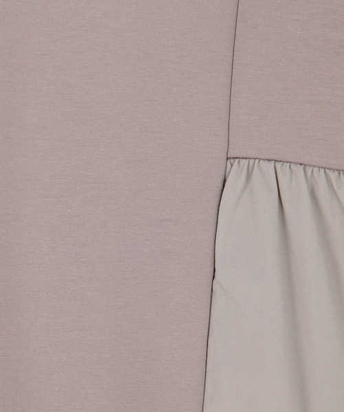 NICOLE white（ニコルホワイト）の「異素材ペプラムプルオーバー（Tシャツ/カットソー・レディース・ネイビー/チャコール/グレー・FREE）」の12枚目の写真