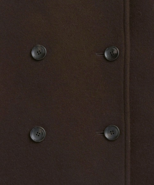 A part by（アパートバイ）の「スーパー100 2WAYコート（ピーコート・レディース・チャコールグレー/ベージュ/ブラック/ブラウン/アイボリー/ネイビー・FREE）」の20枚目の写真