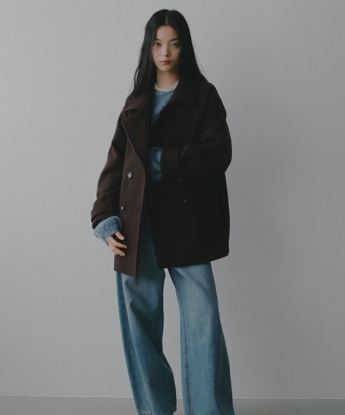 スーパー100 2WAYコート（ピーコート）｜A part by（アパートバイ）の