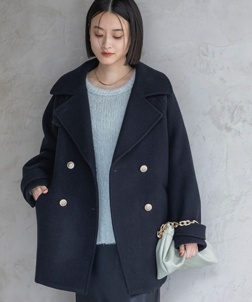 スーパー100 2WAYコート（ピーコート）｜A part by（アパートバイ）の