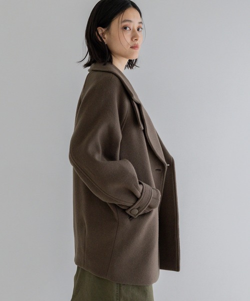 A part by（アパートバイ）の「スーパー100 2WAYコート（ピーコート