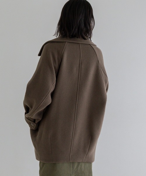 A part by（アパートバイ）の「スーパー100 2WAYコート（ピーコート