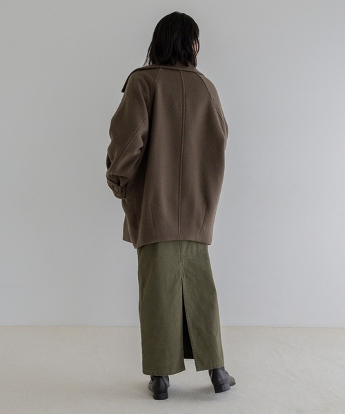A part by（アパートバイ）の「スーパー100 2WAYコート（ピーコート