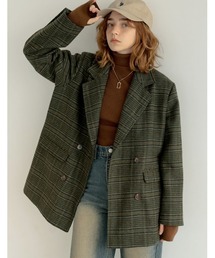 [2024-25 WINTER COLLECTION]ウール混チェックor無地ミドルコート