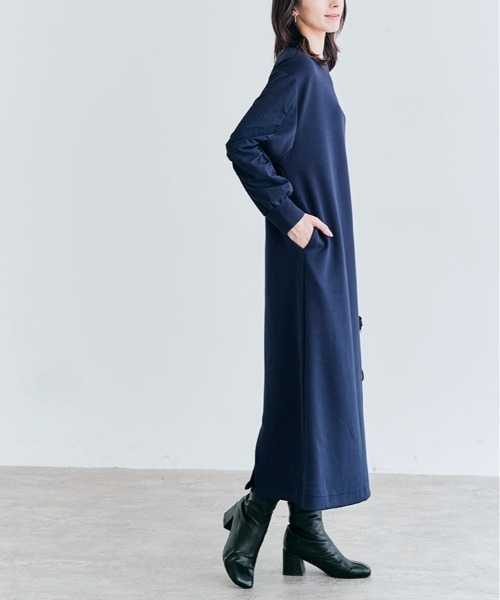 kirakiraShop(キラキラショップ)の「異素材 ダンボール ワンピース(ワンピース・レディース・ブラック/オフホワイト/ネイビー・M/L)」の21枚目の写真