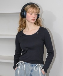 idem | nami nami long sleeve tops／配色レースカットソー(Tシャツ/カットソー)