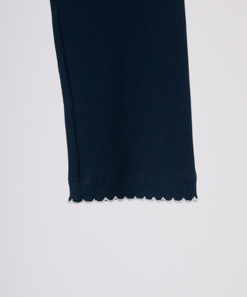 idem（イデム）の「nami nami long sleeve tops／配色レースカットソー（Tシャツ/カットソー・レディース・オフホワイト/ネイビー/グレー・FREE）」の20枚目の写真