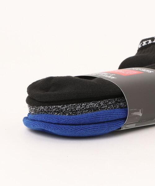 Manhattan Portage(マンハッタンポーテージ)の「Manhattan Portage/マンハッタンポーテージ ソックス ANKLE SOCKS 3P SET MU002(ソックス/靴下・メンズ・ブラック×ブルー/ブラック×ピンク/ブラック/ホワイト・25-27CM/23-25cm)」の7枚目の写真
