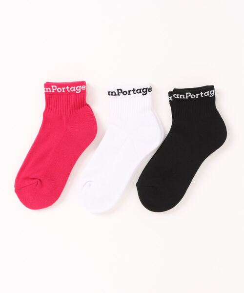 Manhattan Portage(マンハッタンポーテージ)の「Manhattan Portage/マンハッタンポーテージ ソックス ANKLE SOCKS 3P SET MU002(ソックス/靴下・メンズ・ブラック×ブルー/ブラック×ピンク/ブラック/ホワイト・25-27CM/23-25cm)」の8枚目の写真