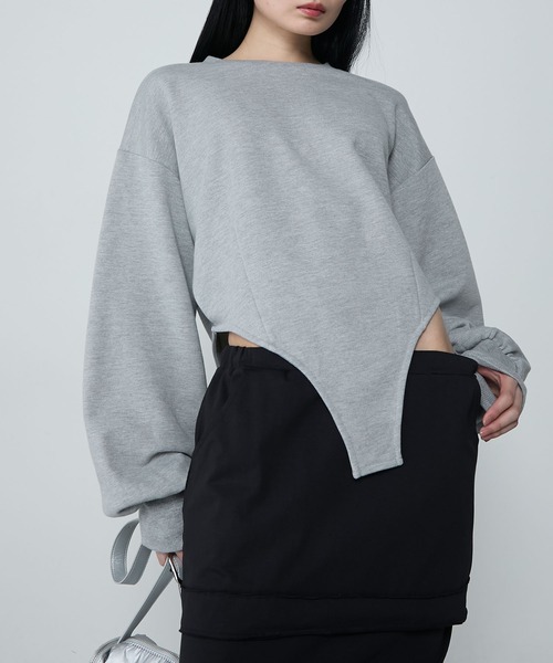 Bodysuit-like sweatshirt / ボディスーツライクスウェット（スウェット）｜le ELMi（ルエルミ）