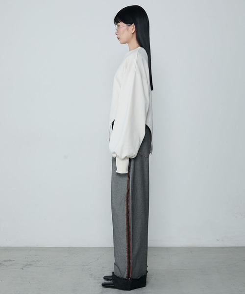 le ELMi（ルエルミ）の「Bodysuit-like sweatshirt / ボディスーツライクスウェット（スウェット・レディース・アイボリー/グレー・FREE）」の19枚目の写真