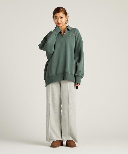 NIKE(ナイキ)の「ナイキ スポーツウェア フェニックス フリース ウィメンズ オーバーサイズド 1/4ジップ ポロ / Nike Sportswear Phoenix Fleece Women's Oversized 1/4-Zip Polo FZ3208-338 Vintage Green(その他トップス・レディース・グリーン系その他・2XL/L/M/S/XL/XS)」の7枚目の写真