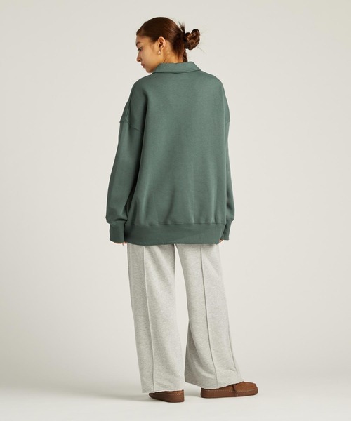 NIKE(ナイキ)の「ナイキ スポーツウェア フェニックス フリース ウィメンズ オーバーサイズド 1/4ジップ ポロ / Nike Sportswear Phoenix Fleece Women's Oversized 1/4-Zip Polo FZ3208-338 Vintage Green(その他トップス・レディース・グリーン系その他・2XL/L/M/S/XL/XS)」の8枚目の写真