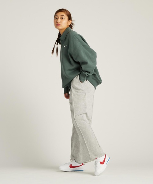 NIKE(ナイキ)の「ナイキ スポーツウェア フェニックス フリース ウィメンズ オーバーサイズド 1/4ジップ ポロ / Nike Sportswear Phoenix Fleece Women's Oversized 1/4-Zip Polo FZ3208-338 Vintage Green(その他トップス・レディース・グリーン系その他・2XL/L/M/S/XL/XS)」の10枚目の写真