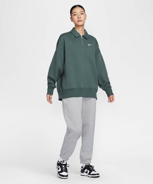 NIKE(ナイキ)の「ナイキ スポーツウェア フェニックス フリース ウィメンズ オーバーサイズド 1/4ジップ ポロ / Nike Sportswear Phoenix Fleece Women's Oversized 1/4-Zip Polo FZ3208-338 Vintage Green(その他トップス・レディース・グリーン系その他・2XL/L/M/S/XL/XS)」の13枚目の写真