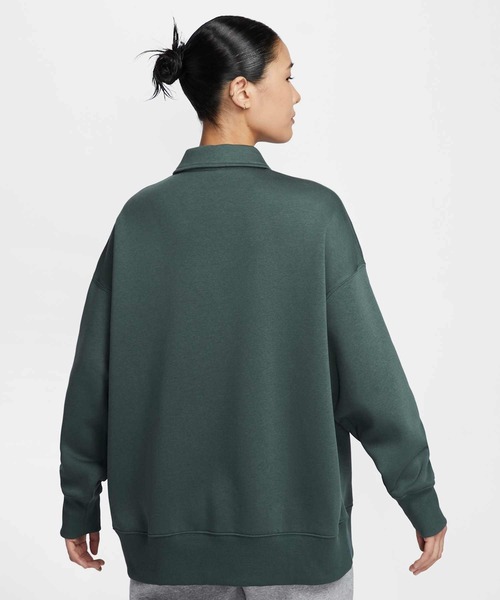 NIKE(ナイキ)の「ナイキ スポーツウェア フェニックス フリース ウィメンズ オーバーサイズド 1/4ジップ ポロ / Nike Sportswear Phoenix Fleece Women's Oversized 1/4-Zip Polo FZ3208-338 Vintage Green(その他トップス・レディース・グリーン系その他・2XL/L/M/S/XL/XS)」の12枚目の写真