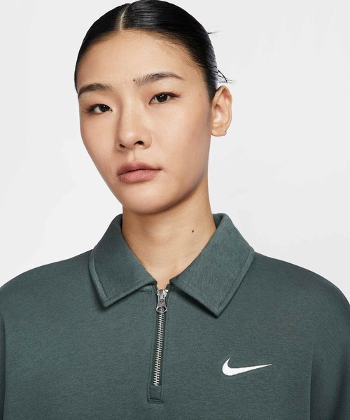 NIKE(ナイキ)の「ナイキ スポーツウェア フェニックス フリース ウィメンズ オーバーサイズド 1/4ジップ ポロ / Nike Sportswear Phoenix Fleece Women's Oversized 1/4-Zip Polo FZ3208-338 Vintage Green(その他トップス・レディース・グリーン系その他・2XL/L/M/S/XL/XS)」の14枚目の写真