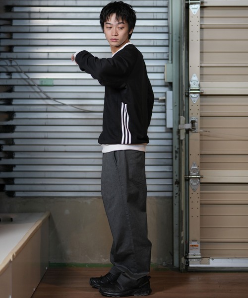 adidas（アディダス）の「【ムラサキスポーツ限定】adidas/アディダス スウェット スリーストライプ ユニセックス GK9346MS（スウェット・メンズ・グリーン/ホワイト/ネイビー/ブラック/グレー・L/XO/O/2XO）」の18枚目の写真
