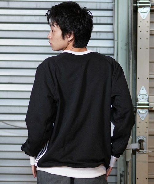 adidas（アディダス）の「【ムラサキスポーツ限定】adidas/アディダス スウェット スリーストライプ ユニセックス GK9346MS（スウェット・メンズ・グリーン/ホワイト/ネイビー/ブラック/グレー・L/XO/O/2XO）」の15枚目の写真