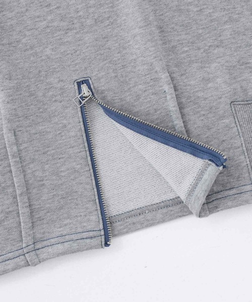 n'OrLABEL（ノアールレーベル）の「『バックジップ配色ステッチスウェット』（スウェット・レディース・杢グレー/ピンク/ブラック・2/1）」の22枚目の写真