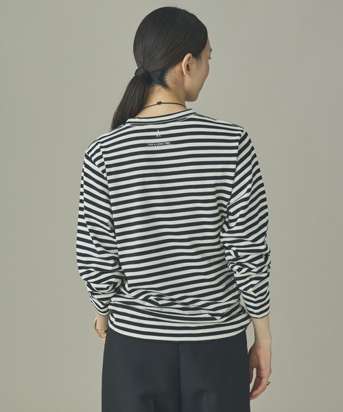 Curensology(カレンソロジー)の「Curensology(カレンソロジー)/<&RC>ボーダーロングスリーブプルオーバー(Tシャツ/カットソー・レディース・レッド/ブラック/ブルー/ネイビー/ネイビー×ホワイト/ブラック×ホワイト・FREE)」の9枚目の写真