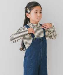 URBAN RESEARCH DOORS（アーバンリサーチドアーズ）の「『WEB/一部店舗限定サイズ』ボーダーフリルリブタートルネック(KIDS)（Tシャツ/カットソー・キッズ）」