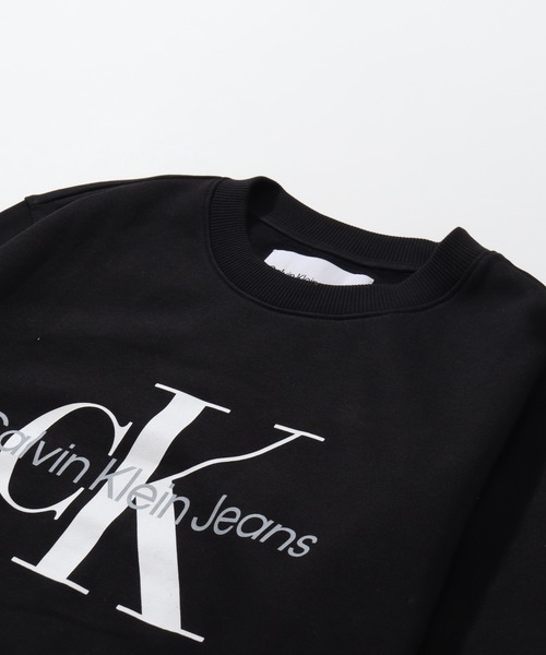 Calvin Klein（カルバン・クライン）の「【Calvin Klein JEANS/カルバンクライン ジーンズ】モノグラムフロックロゴトレーナー（スウェット・メンズ・ブラック・S/M/XL/L/XXL）」の4枚目の写真