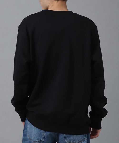 Calvin Klein（カルバン・クライン）の「【Calvin Klein JEANS/カルバンクライン ジーンズ】モノグラムフロックロゴトレーナー（スウェット・メンズ・ブラック・S/M/XL/L/XXL）」の13枚目の写真