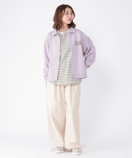 セール】アソートスウェットポロカーディガン（スウェット）｜studio