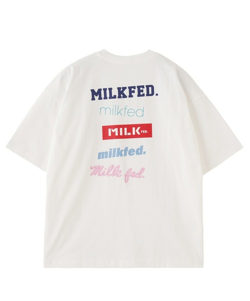 すぐ届く☆MILKFED 長袖Tシャツ ロゴ シンプル 合わせやすさ◎ MILKFED. tシャツ Tシャツ ティシャツ ミルクフェド MILKFED