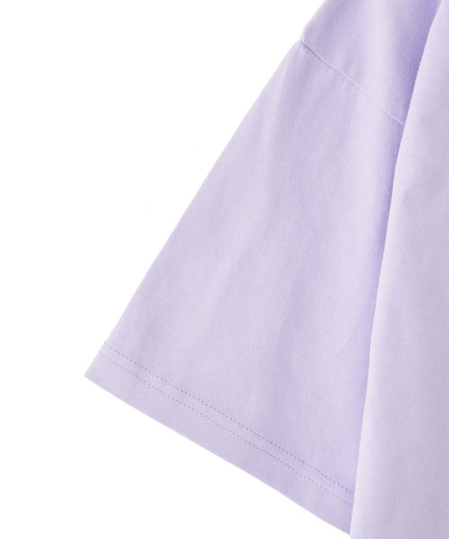 MILKFED.(ミルクフェド)の「MULTI LOGO WIDE S/S TEE(Tシャツ/カットソー・レディース・アッシュ/ホワイト/ライトパープル・ONE SIZE)」の12枚目の写真