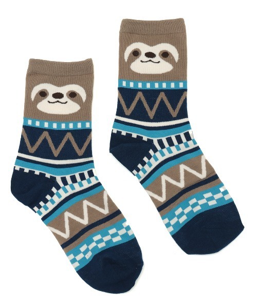 チチカカ（チチカカ）の「アミーゴキカボーダーソックス 23-25cm（ソックス/靴下・レディース・ピンク/レッド/ブラウン・FREE）」の13枚目の写真