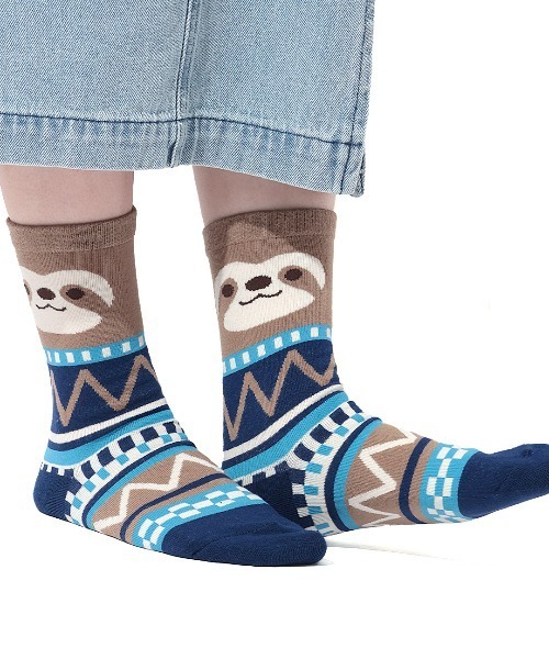 チチカカ（チチカカ）の「アミーゴキカボーダーソックス 23-25cm（ソックス/靴下・レディース・ピンク/レッド/ブラウン・FREE）」の9枚目の写真