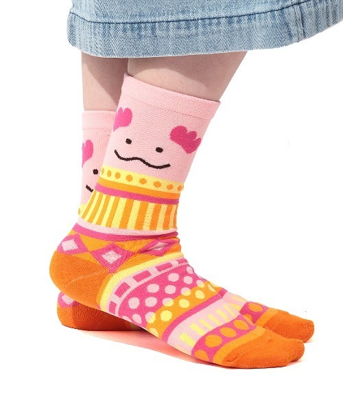 チチカカ（チチカカ）の「アミーゴキカボーダーソックス 23-25cm（ソックス/靴下・レディース・ピンク/レッド/ブラウン・FREE）」の10枚目の写真