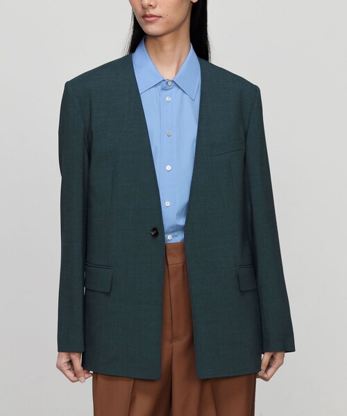 RIER PARIS トゥモローランド　ノーカラージャケット RIER PARIS トゥモローランド ノーカラージャケット