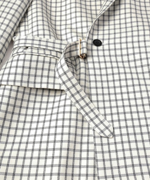 CULLNI（クルニ）の「Check Tailored Tie Locken Jacket（テーラード