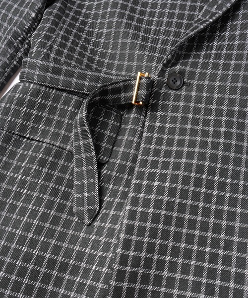 CULLNI（クルニ）の「Check Tailored Tie Locken Jacket（テーラード