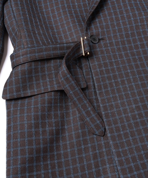 CULLNI（クルニ）の「Check Tailored Tie Locken Jacket（テーラード