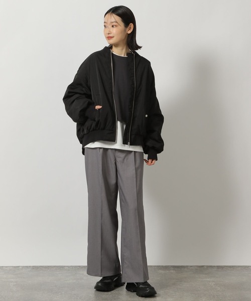 LAKOLE(ラコレ)の「ボリュームスリーブMA-1 / 290765(MA-1・レディース・アイボリー/ブラック/グレー・FREE)」の13枚目の写真