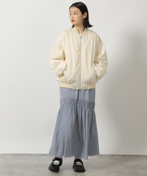 LAKOLE(ラコレ)の「ボリュームスリーブMA-1 / 290765(MA-1・レディース・アイボリー/ブラック/グレー・FREE)」の18枚目の写真