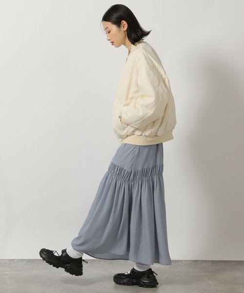 LAKOLE(ラコレ)の「ボリュームスリーブMA-1 / 290765(MA-1・レディース・アイボリー/ブラック/グレー・FREE)」の17枚目の写真