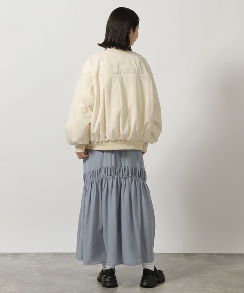 LAKOLE(ラコレ)の「ボリュームスリーブMA-1 / 290765(MA-1・レディース・アイボリー/ブラック/グレー・FREE)」の16枚目の写真