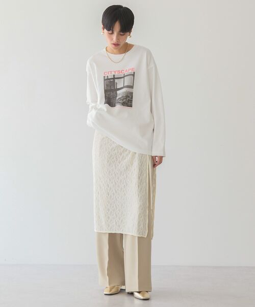 AMERICAN HOLIC(アメリカンホリック)の「フォト転写カットプルオーバー(Tシャツ/カットソー・レディース・A/B・M/L)」の5枚目の写真