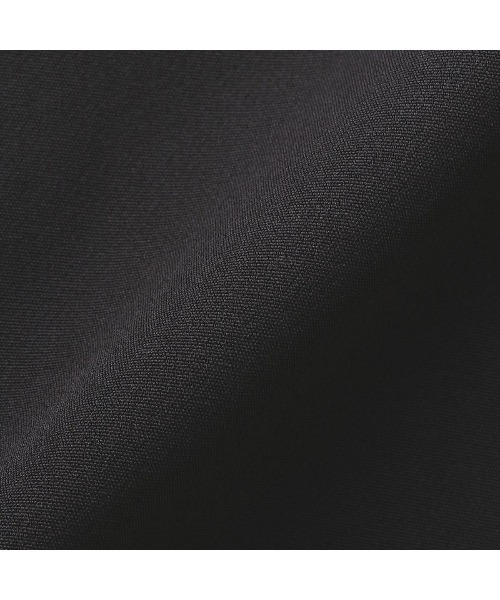 TOKYO SHIRTS(トウキョウシャツ)の「Aラインジャケット ダブルクロス素材 セットアップ可能 レディース(ノーカラージャケット・レディース・サンドグレー/ブラック・M/L)」の9枚目の写真