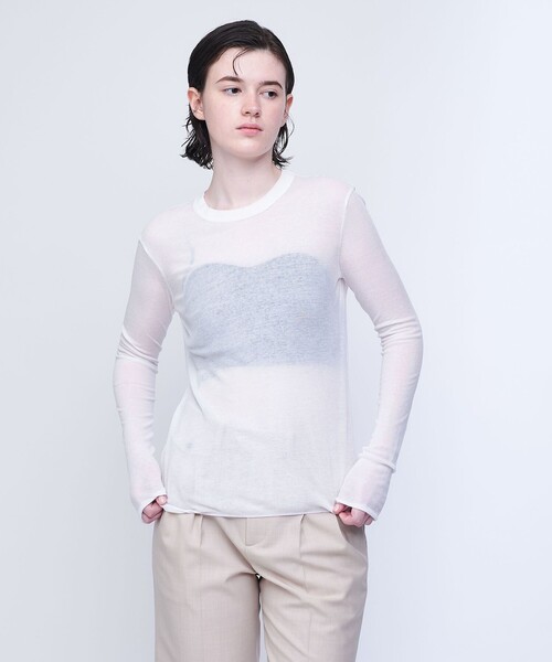 AEWEN MATOPH＞クルーネック ロングスリーブ カットソー